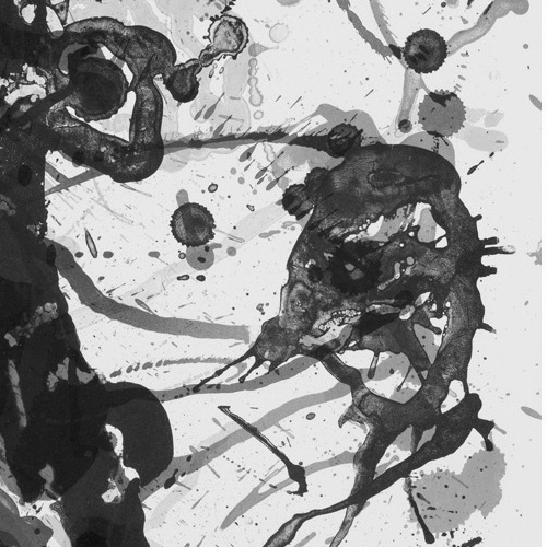 Sam Francis, détail d'une œuvre papier
