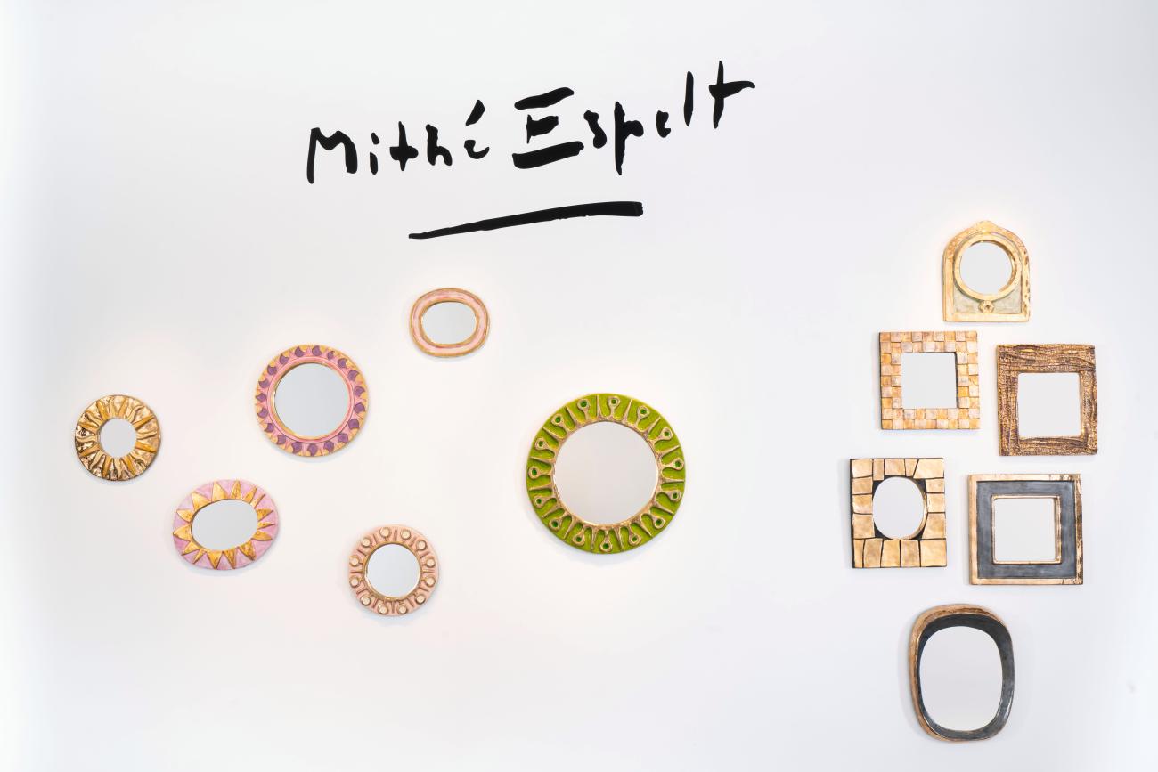 Mithé Espelt Grand ensemble de miroirs rares et exceptionnels Galerie Omagh