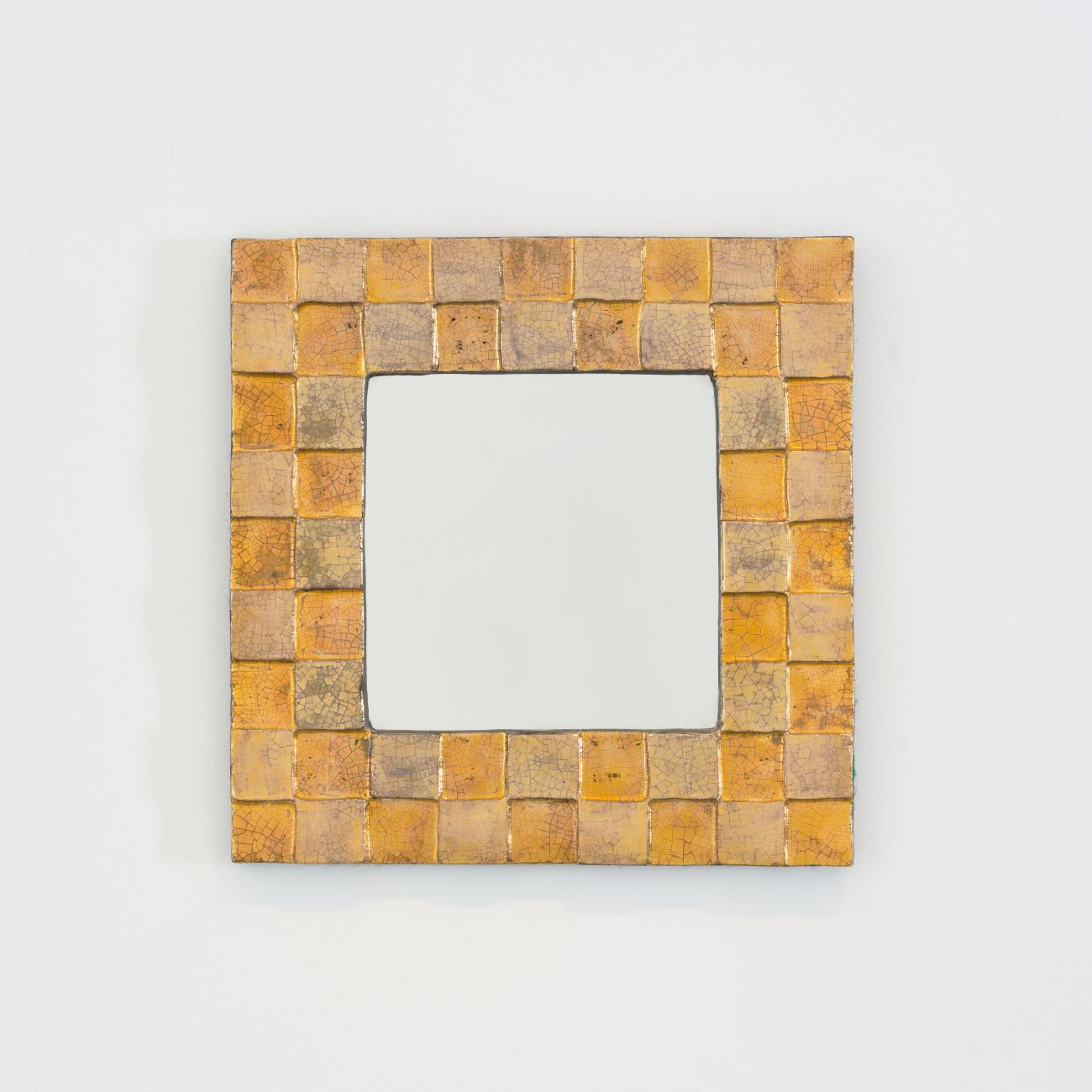 Mithé Espelt Miroir Quadrille céramique or rare