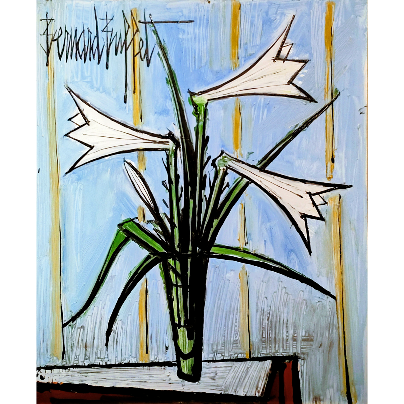 Peinture de Bernard Buffet, Lys (1995) 01