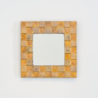 Mithé Espelt Miroir Quadrille céramique or rare