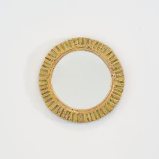 Mithé Espelt Rare Miroir or et terre estampée circa 1948