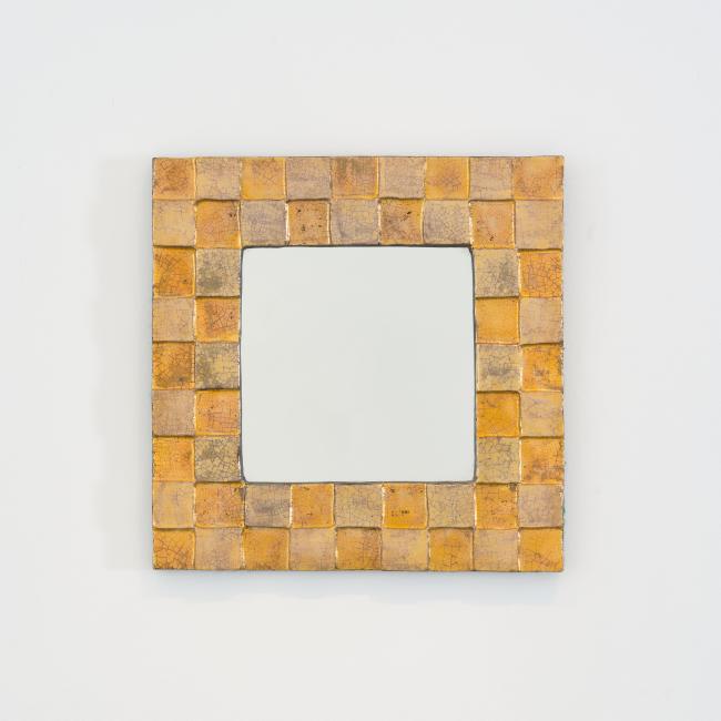 Mithé Espelt Miroir Quadrille céramique or rare