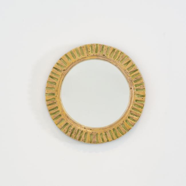 Mithé Espelt Rare Miroir or et terre estampée circa 1948