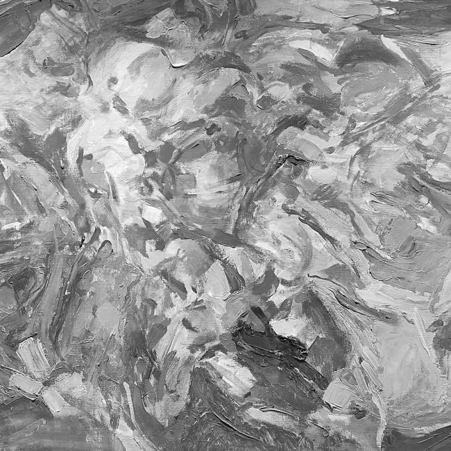 Abboud Shafic detail of a 1960s oil on canvas