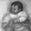Pierre-Auguste Renoir, détail d'un Bébé soulevant sa robe